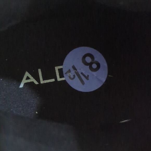 Aldo Leopard Print High Top Fashion Sneakers Shimmer Sparkle Women's Size 8.5 - Picture 8 of 8